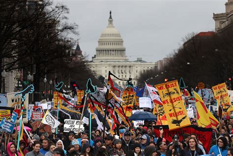 Protesting The Dakota Access Pipeline Native Americans March On Washington D C
