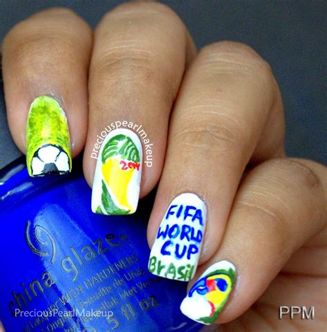 Fifa World Cup 2014 Inspired Nails Preciouspearlmakeup Fifa World