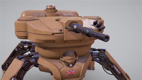 Mech Tank Download Free 3d Model By Arkady Gribachev Prephonat