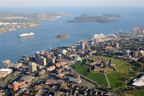 Aerial View Over Citadel Hill Halifax Nova Scotia Canada Travel