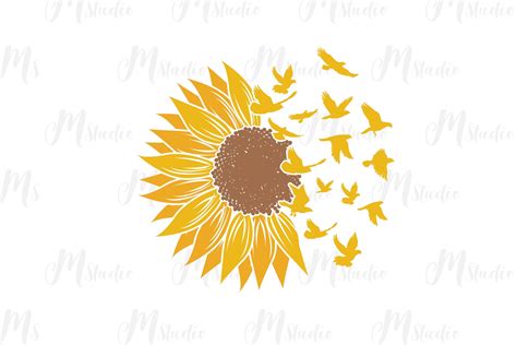 Sunflower Vine Svg - Layered SVG Cut File