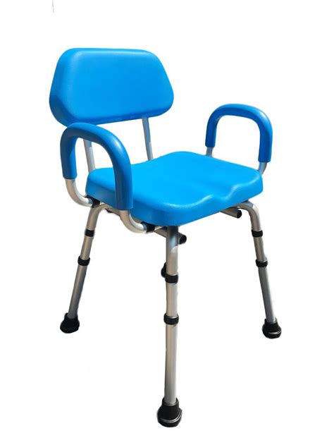 Comfortabletm Deluxe Bath Shower Chair Padded With Armrests