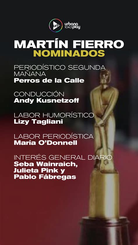 Celebramos a nuestros nominados para los Martín Fierro de Radio