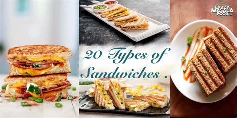 Top 20 Sandwich Varieties Crazy Masala Food