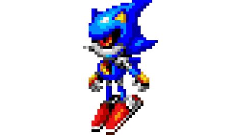 Metal Sonic Pixel Art Timelapse Youtube