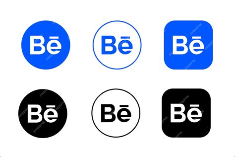 Ícones Do Behance Logotipo Do Behance Behance Vetor Premium