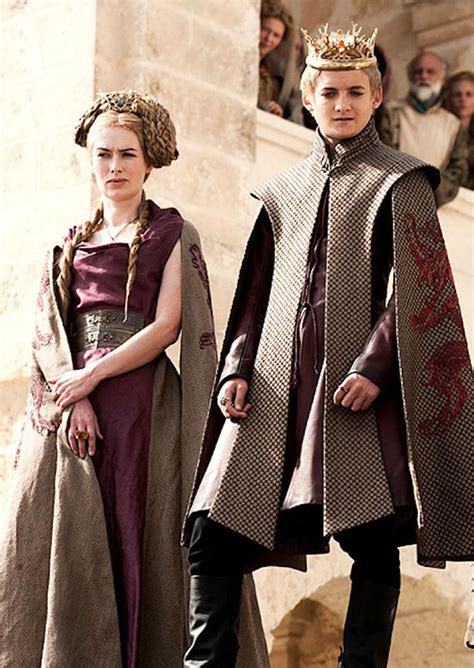 Brocade + pleuche + pu. Cersei Lannister (Lena Heady) & Joffrey Baratheon (Jack ...