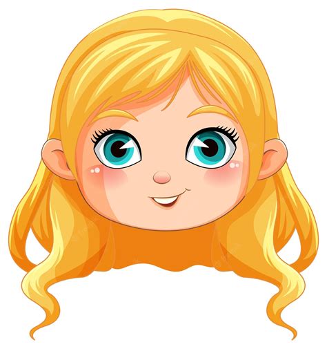 Cute Blonde Girl Cartoon Character Royalty Free Svg Cliparts Clip