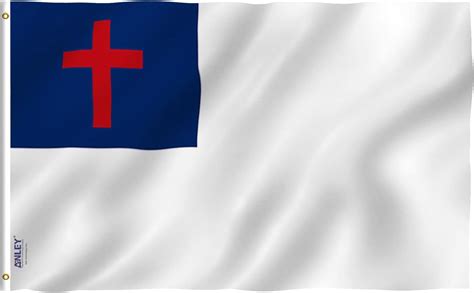 Anley Fly Breeze 3x5 Foot Christian Flag Vivid Color And Uv Fade