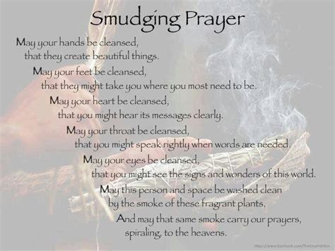 Smudging Prayer Smudging Prayer Smudging Cleansing Prayer