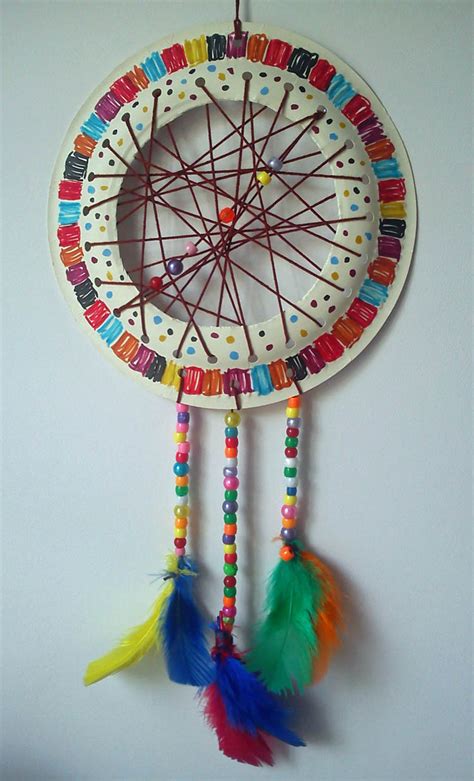 Craft And Activities For All Ages Paper Plate Dream Catcher Tutorial