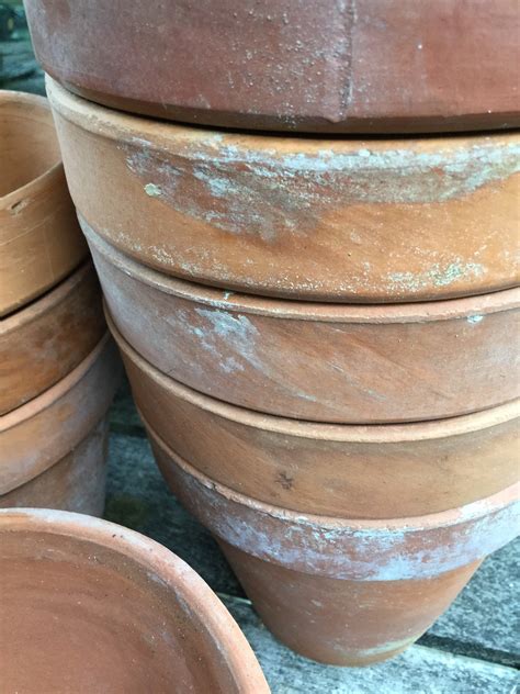 Set Of 3 Vintage Terracotta Plant Pots Etsy