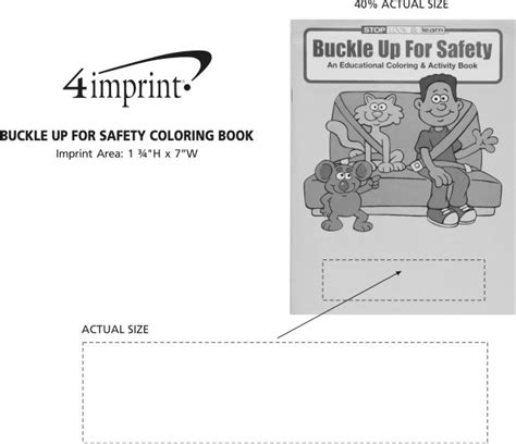 buckle up for safety coloring book 1034 bu