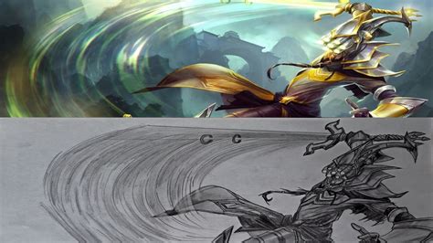 Pencil Drawing Master Yi League Of Legends Youtube