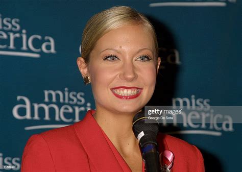 Miss America Katie Harman Speaks With The Press September 23 2001 At
