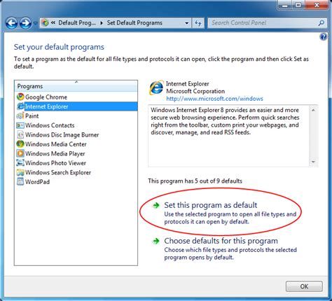 How Do I Choose Default Programs To Open Files In Windows 7