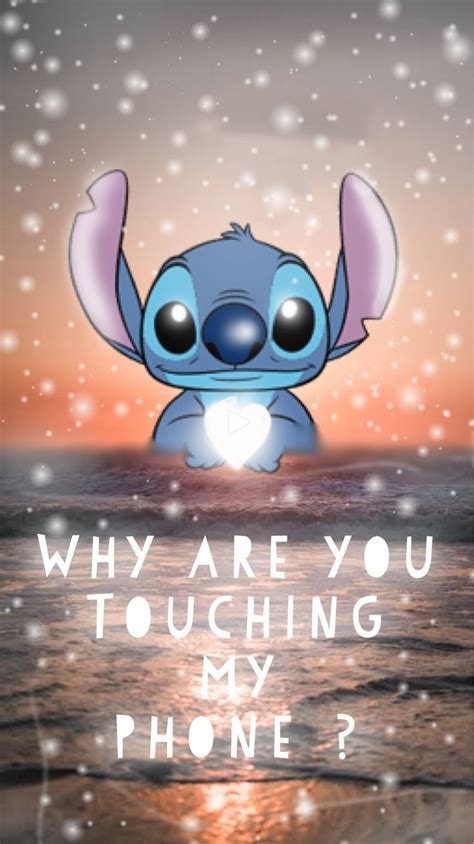 Stitch Wallpaper Iphone 🖤 In 2021 Wallpaper Iphone Cute Dont Touch
