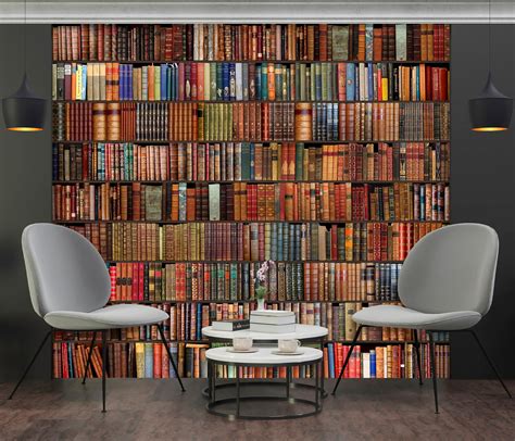 Old Books Library Wallpaper 3d Wall Mural For Teenagers Kids