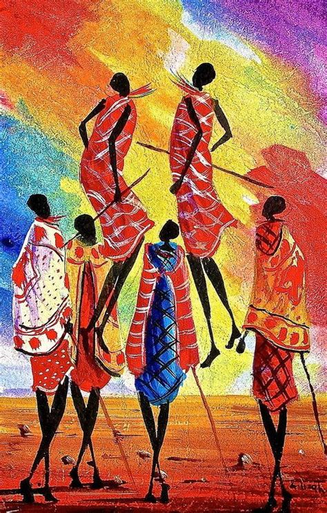 L 129 Art Print By Albert Lizah African Art African Art Paintings