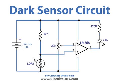 Ldr Darkness Sensor Circuit Advantages Circuit Diagram
