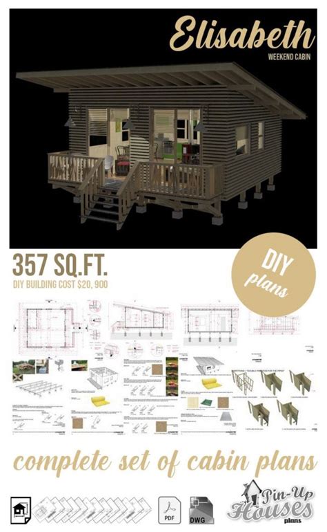 The 27 Best Small Cabin Plans Garden Shed Plans Micro Cottages Small