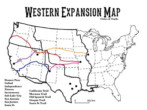 Western Expansion Map Social Studies 2 Map 1 Diagram Quizlet