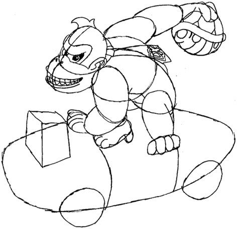 How to draw donkey kong | drawing lesson. How to Draw Donkey Kong in His Car Throwing a Koopa Shell ...