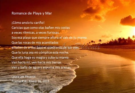 Romance De Playa Y Mar Poema Shore And Sea Romance Poem Laura S Quill Brush
