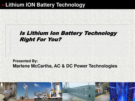 Ppt Lithium Ion Battery Technology Powerpoint Presentation Free