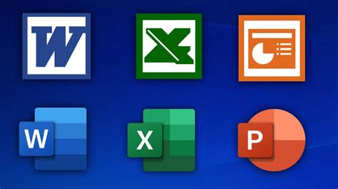 Microsoft Office Icons Evolution Youtube