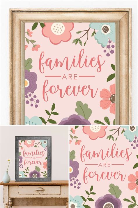 Families Are Forever 11x14 Digital Download Floral Etsy Families