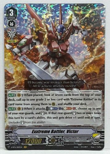 cardfight vanguard exxtreme battler victor v bt11 003en vr nova grappler ebay