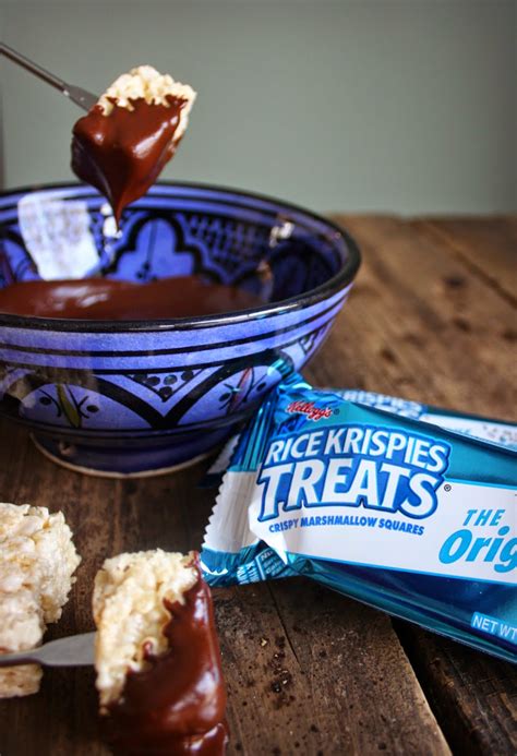 Chocolate Dipped Rice Krispies Treats - Daily Appetite