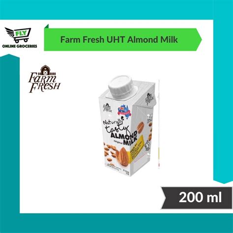 Farm Fresh Uht Almond Milk 200 Ml Shopee Malaysia