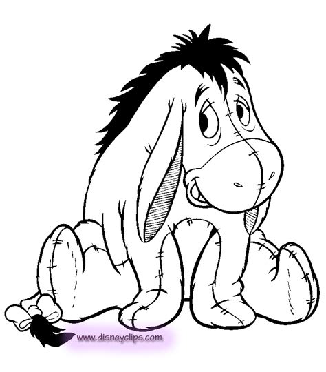 12 Coloring Pages Of Eeyore Print Color Craft