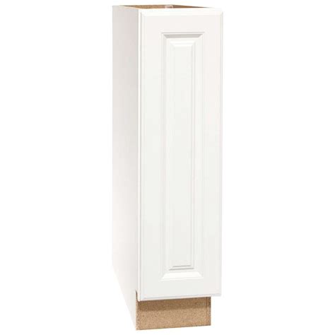 Please note brad nails are not included with cabinets and need to be purchased separately. Hampton Bay Hampton Assembled 9x34.5x24 in. Base Kitchen Cabinet in Satin White-KBF09-SW - The ...