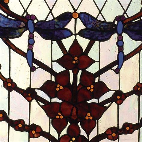 Dragonfly Allure Stained Glass Window 14 W X 25 H Art And Home