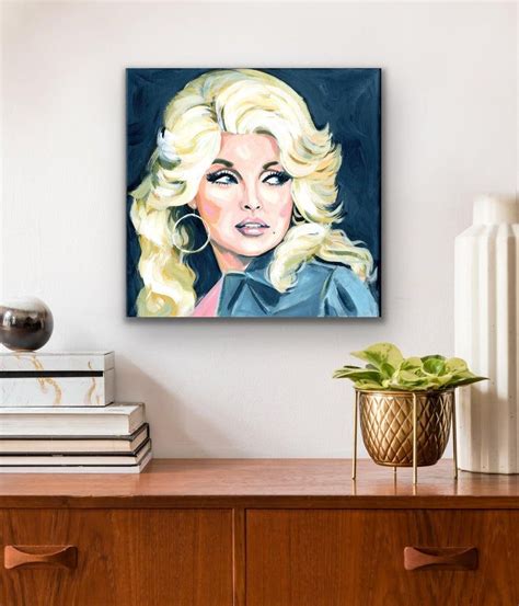 Dolly Parton Original Portrait Painting On Canvas Etsy Painting Portrait Painting Canvas
