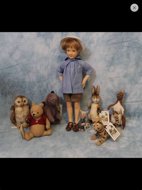 Christopher Robin With His Toys John Wright Winnie The Pooh Friends