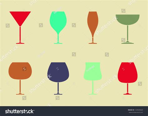 Wine Glass Design Vector Illustration Stock Vector Royalty Free