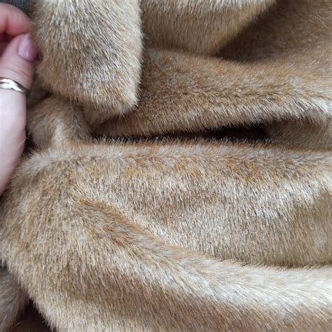 Eco Fur Red Brown Luxurious Tissavel Faux Fur Fabric Faux Etsy