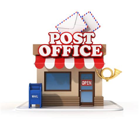 Royalty Free Cartoon Of The Post Office Pictures Images And Stock