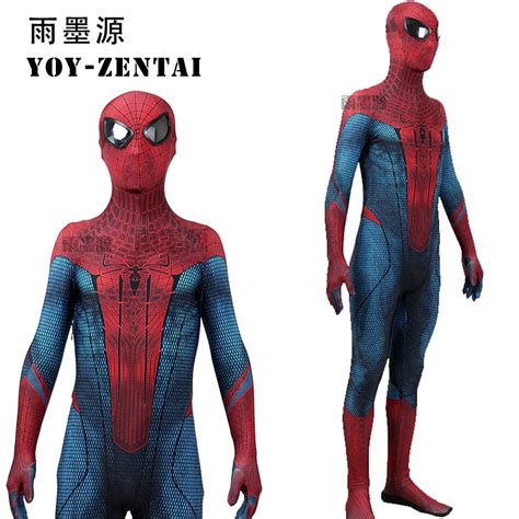 high quality new muscle shade amazing spiderman 1 cosplay costume with mirror lens asm costume