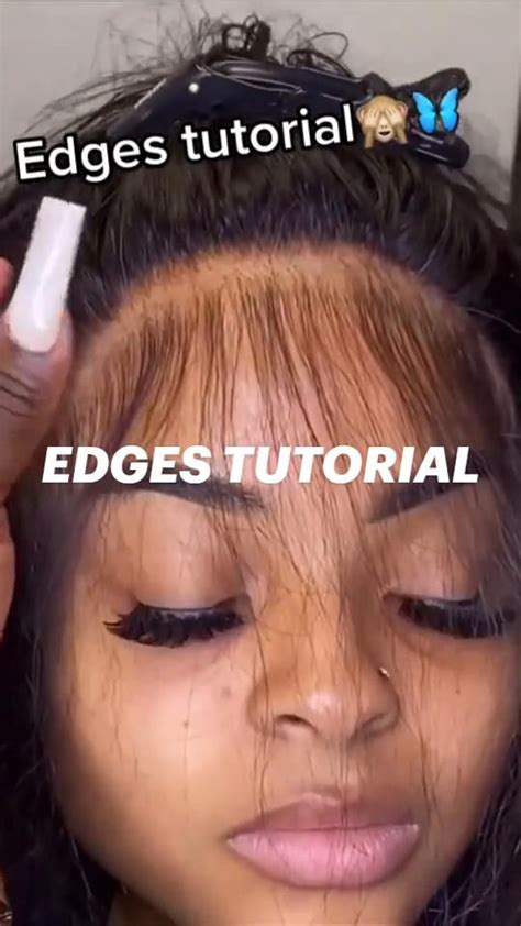 Edges Tutorial Human Hair Wigs Lace Wigs Edges Hair