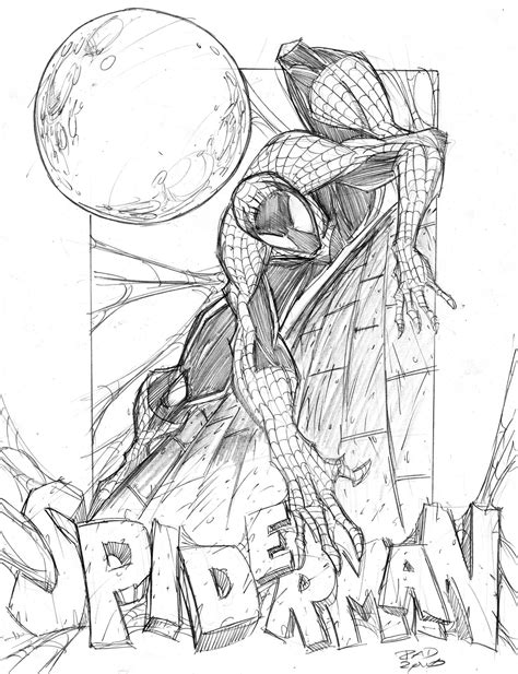Commish Sketch 18 By Robduenas On Deviantart Spiderman Drawing