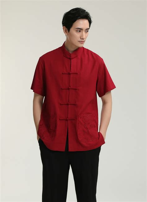 Shanghai Story Short Sleeve Chinese Traditional Clothing Kungfu Shirt