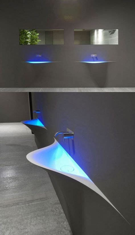 10 Modern Bathrooms With Futuristic Sinks Maison Valentina5 10 Modern