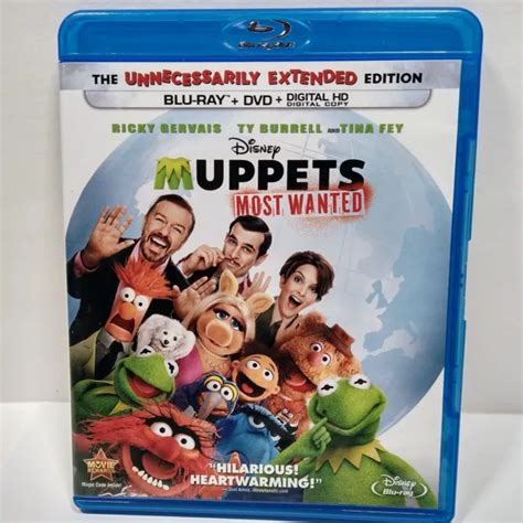 Muppets Most Wanted Blu Raydvd 2014 2 Disc Set 800 Picclick