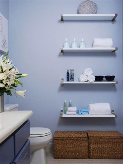 Bathroom shelf decor rustic bathroom shelves floating shelves bathroom wood shelves bathroom ideas small bathroom glass shelves features soduku floating shelves wall mounted storage shelves for kitchen, bathroom,set of 2 brown product details color: 10 Savvy Apartment Bathrooms | HGTV