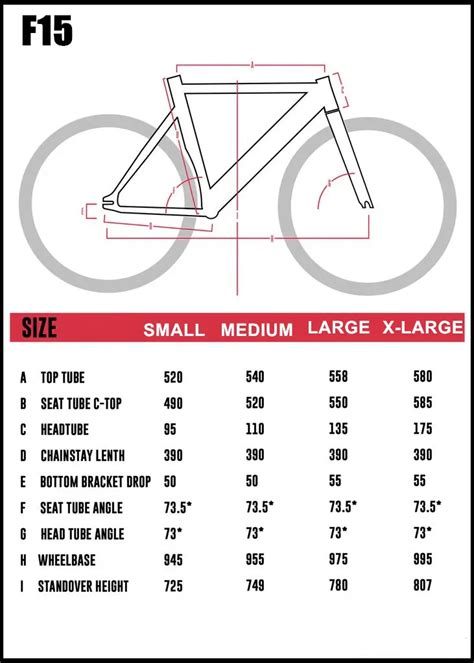 Fixie Bike Size Chart Ph
